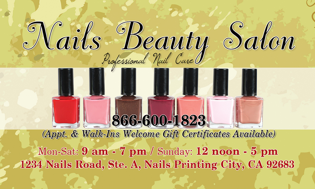 Business Card (Front) | Nails Printing – (714) 244-2903 | Page 4